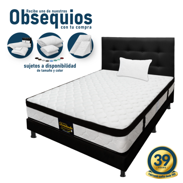 Megacombo Versalles, Colchón Versalles, Base cama Versalles, Cabecero Versalles, Almohadas Multiflex, Dormitorio de ensueño, Colchón firme, Base cama dividida, Base cama entera, Personalización de espacio, Lujo y comodidad, Descanso elevado, Bienestar y estilo, Garantía 24 meses, Garantía 12 meses, Descanso de calidad, Dormitorio personalizado, Elegancia en el diseño, Comodidad asegurada, Nivel de firmeza semifirme.