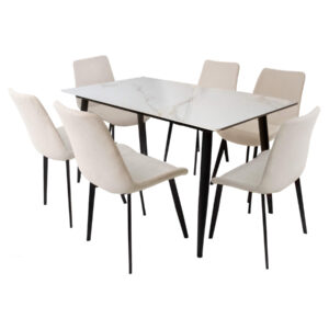 Comedor Berlín Beige de 6 puestos